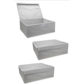 Resim 3’lü Çok Amaçlı Saklama Kutusu – Baza Içi, Düzenli ve Pratik Depolama Çözümü 