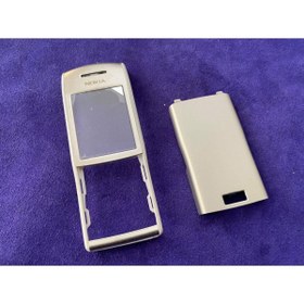 Resim Hasyılmaz Nokia E50 Ön Arka Kapak Beyaz Gümüş(TUŞSUZ) - E50 Kapak 