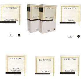 Resim İş Bankası Kültür Yayınları Tolstoy 6 Kitap -savaş Ve Barış-anna Karenina-diriliş-üç Ölüm-ilkgençlik-şeytan Peder Sergi 