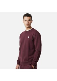 Resim Mürdüm Fila Erkek Sweatshirt Biella Crewneck Fam1099.30065 Mürdüm 