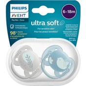 Resim Philips Avent Ultra Soft Emzik 6-18 Ay Erkek 2'li 