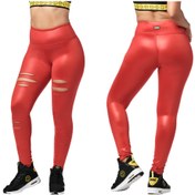 Resim ZUMBA Slashed High Waisted Long Leggings 