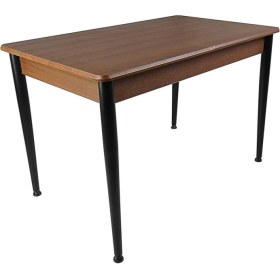 Resim VRL Caprice Wood Metal Ayaklı Mutfak Cafe Masası 