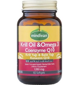 Resim Mindivan Krill Oil Omega 3 Coenzyme Q10 60 Kapsül Aromasız 