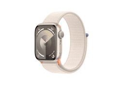 Resim Apple Watch Series 9 GPS 41mm Yıldız Işığı Alüminyum Kasa ve Yıldız Işığı Spor Loop 