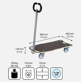 Resim Genel Markalar Çekme Kollu Taşıma Arabası 