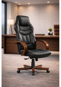 Resim Magıc Premium Yönetici Ofis Ve Büro Koltuğu Anatomik Tasarım Lüks Oturum Konforu Siyah 