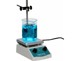 Resim Ayt Aek Tech Manyetik Karıştırıcı Isıtıcı 1600 Devir 200 ml Laboratuvar Karıştırıcı Balık 