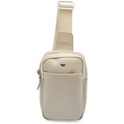 Resim Bej Deri Unisex Çapraz Askılı Çanta - S1AC00021514-B57 