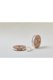 Resim Kahi-zai Biye Saten Katlı 036 Koyu Krem 2 cm 25 Metre %100 Polyester 