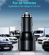 Resim CHOETECH Çift Portlu Hızlı Araç Şarj Cihazı (USB-C 45W USB-A18W) (TC0010) 