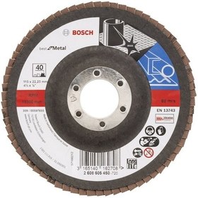 Resim Bosch 115 mm 40 K Best For Metal Flap Disk - 2608605450 