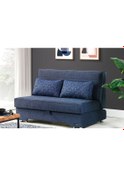 Resim Vipa Madrid İkili Yataklı Olabilen Rahat Fonksiyonel Kanepe, Lacivert Yatak Ölçüleri: 140x190 Cm 