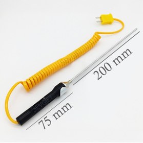 Resim Sevgift WRNM 102B K Tipi Sıcaklık Ölçer Uzun Prob 600°C 