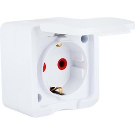 Resim Sıva Üstü Kapaklı Topraklı Priz 