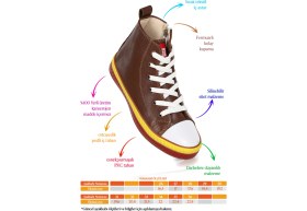 Resim Kiko Kids Pant Günlük Bağcıklı Fermuarlı Erkek Çocuk Spor Ayakkabı Kahverengi 