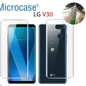 Resim Lg V30 Full Ön Arka Kaplama Tpu Soft Koruma Filmi 