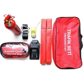 Resim Hitshop Lüx Yangın Söndürücülü Trafik Seti 1 kg 