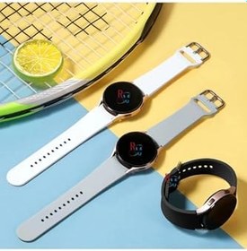 Resim Samsung Galaxy Watch 6 Seri 40 mm 44mm Classic 47 mm Uyumlu Kavis Tasarımlı 3lü Set Silikon Kordon Set8 