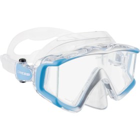 Resim Cressi Liberty Triside Dalış Maskesi Clear/Blue/Silver 