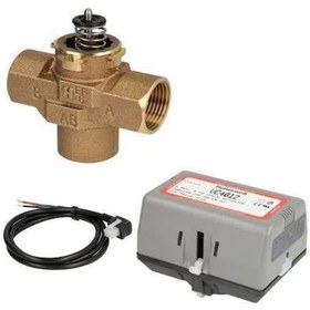 Resim Honeywell Zon Kontrol Vana Seti 3 Yollu 1''+ Motor 220V + Kablo 