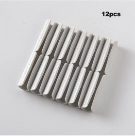 Resim Gri 12 Adet/takım Yatak Çarşafı Klipleri Yatak Örtüsü Tutucu Raptiye Yatak Kaymaz Kelepçe Nevresim Tutucular Tutucu Kaymaz Tutucu 