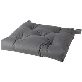 Resim Ikea Malında 40/35x38x7 Cm Sandelye Minderi Gri Cırt Cırt Bantlı 
