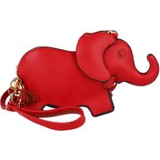 Resim Suntek Fil Şekli Crossbody Bag Hayvan Çantası Parti Yaz Kırmızı 