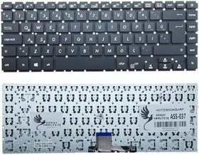 Resim Asus Vivobook X510U, S501U Notebook İle Uyumlu Klavye, Siyah 