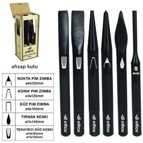 Resim Eltos Pim Zımba Keski Seti 6 Parça 