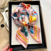 Resim Kadınlar için Canlı Çiçek ve Geometrik Baskılı Kare Şal - 95g/ Polyester, Boho Tarzı Baş Şalı, Esneklik, Nefes Alabilir ve Sıcak, Bahar ve Sonbahar için Mükemmel, Elde Yıkanabilir, Bahar Moda Aksesuarı | Canlı Baskılı Şal | Yumuşak Dokulu 
