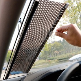 Resim Araba güneşliği, ısı yalıtımlı, kolay kurulumlu, otomatik geri çekilebilir güneş perdesi, araç içi ön cam güneşliği 
