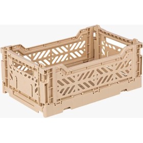 Resim Aykasa 261710 Minibox Boulder Katlanabilir Kasa Sütlü Kahve 26 x 17 x 10 cm Dayanıklı ve Fonksiyonel 