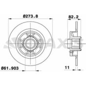 Resim Braxis AD0003 Arka Fren Disk Aynası Abs Sensör Halkası Iıe Grand Scenic 1.5dcı 1.6 1.9 Dcı 2.0 03 7701208230 