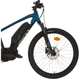 Resim Bisan Arrow Alivio Elektrikli Bisiklet 33 cm Hd 24 Jant 8 Vites Petrol Mavisi Siyah 