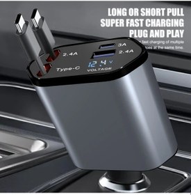 Resim Xuweiwei Almost Sold Out Hızlı Şarj Çift Usb Araç Adaptörü Dolaşmayan Kablolar Ve Voltaj Monitörü İle Android Cihazlar İçin 