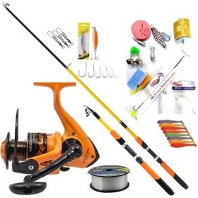 Resim Turuncu Remixon Makine 270 Kamış Olta Seti 