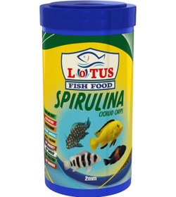 Resim Cichlid Spirulina Chips 250 Ml Ciklet Balık Yemi 