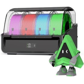 Resim Creality Cfs, Çok Renkli Otomatik Filament Sistemi, Neme Dayanıklı Filament Saklama Bölmeli, K2 Plus/hi İçin 16 Renkli Baskı İçin Dört Cihazın Paralel Çalışmasını Destekler 