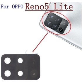 Resim Tkgz Oppo Uyumlu Reno 5 Lite Arka Kamera Camı Lens Yapışkanlı 