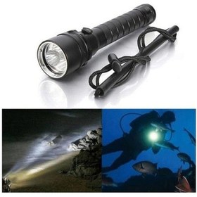 Resim Diğer 8000 Lümen L2 Led Dalış Feneri, 100m Su Geçirmez Siyah, Daha Fazla Işık Siyah 