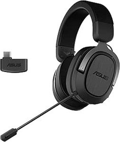 Resim Asus TUF Gaming H3 Wireless 7.1 Silver Oyuncu Kulaklığı, 15 Saat Çalma, 2.4 GHz Bağlantı, Medium, Siyah 