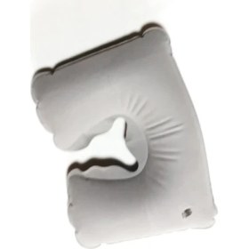 Resim Perfecttrade Şişirilebilir Kamp Yastığı Havalı Seyahat Boyunluğu (Gri) 