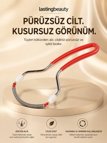 Resim Lasting Beauty Kaş Bıyık Alma Aleti Yüz Tüy Yayı Yüz Epilatör Epilasyon 