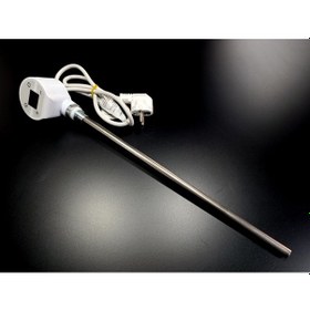 Resim Sern 400w Beyaz Renk Yuvarlak Dijital Hp015 Model Havlupan Isıtıcı Rezistans 230v L:370mm 1/2'' Yarım Parmak 