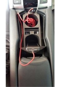 Resim Çmk Honda Civic Fc5 2016-2020 Usb Portlu Orta Konsol Kutusu Siyah 