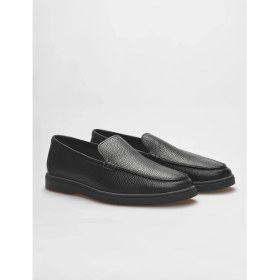 Resim Cabani Hakiki Deri Siyah Erkek Loafer 