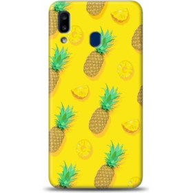 Resim Marselit Samsung Galaxy A30 Uyumlu Ananas Tasarımlı Telefon Kılıfı -ANANAS09 