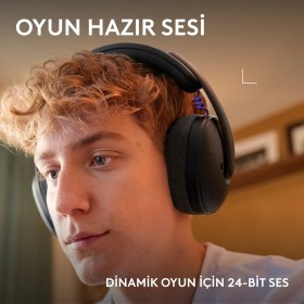 Resim Logitech G325 Lıghtspeed Bluetooth Kablosuz Mikrofonlu Oyuncu Kulaklığı, Siyah 