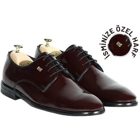 Resim Twingold Rugan Erkek Kösele Bağcıklı Ayakkabı - Twg004 Bordo 
